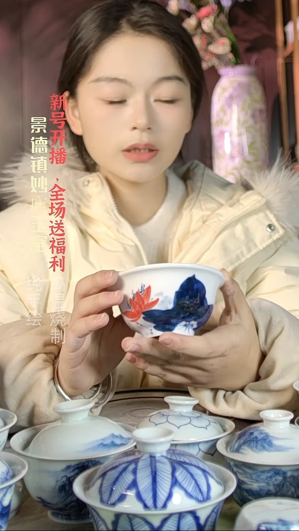 盘陶妙庐玉窑小汤碗微瑕