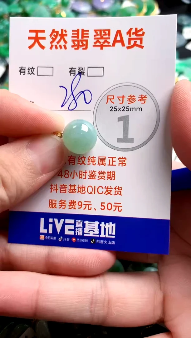 翡翠18K金镶嵌颈饰0129839644