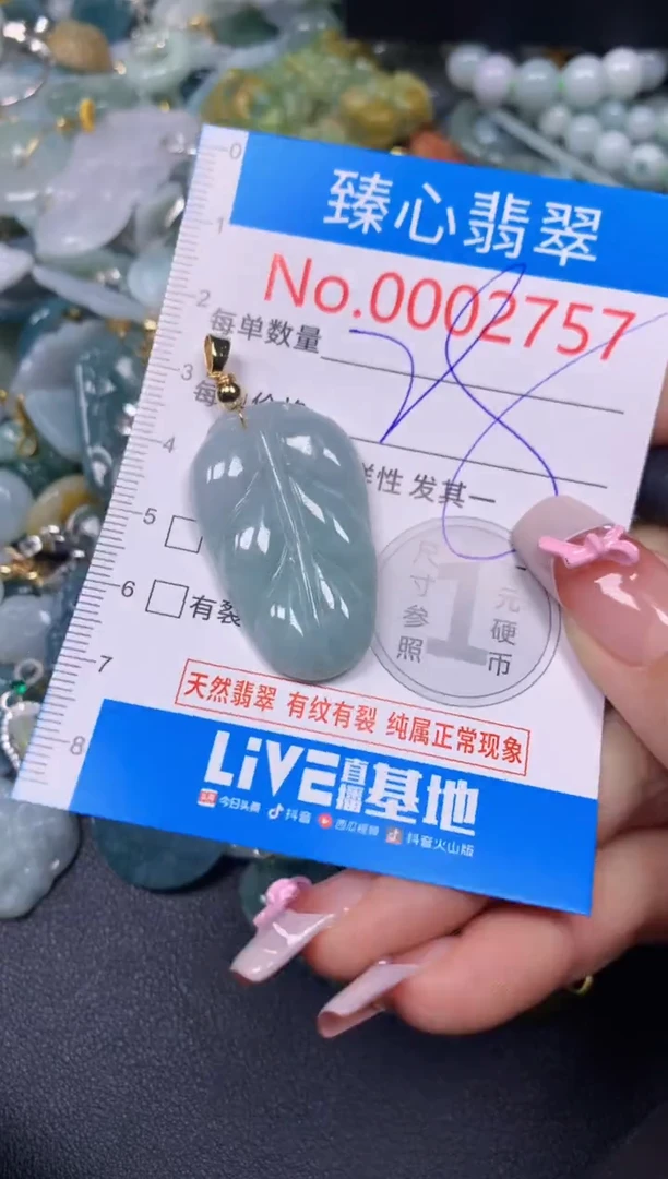 【闪购商品】翡翠颈饰未镶嵌含绳0002757