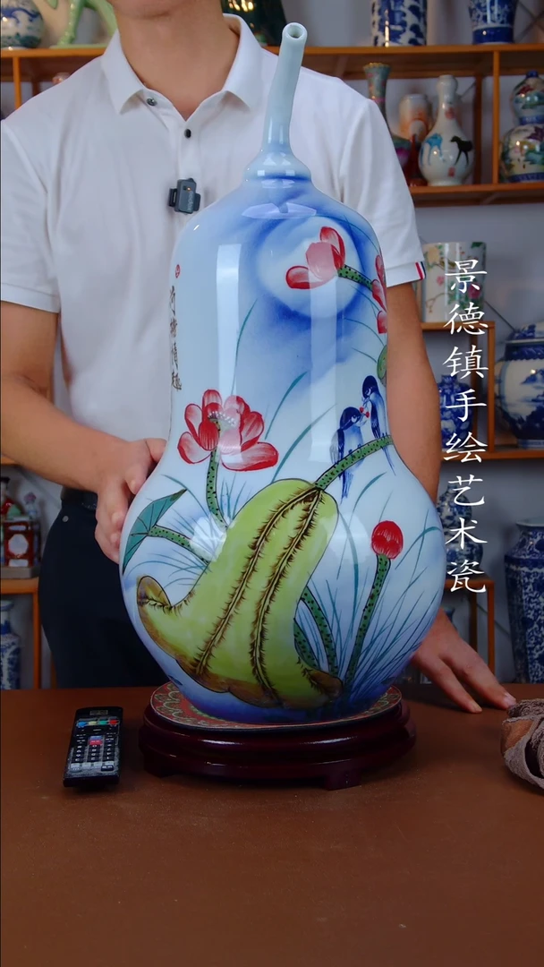 现代景德镇手工手绘陶瓷摆件45