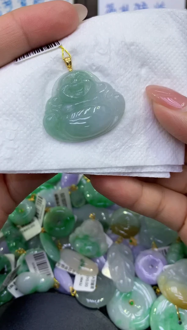 颈饰未镶嵌翡翠天然缅甸A货翡翠