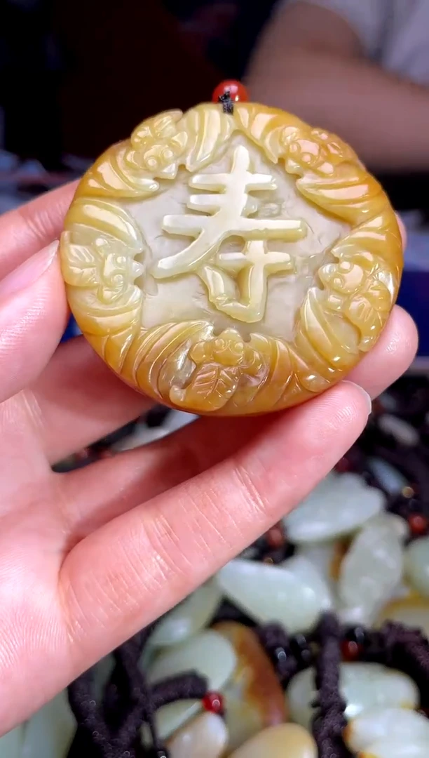 和田玉未镶嵌挂件1