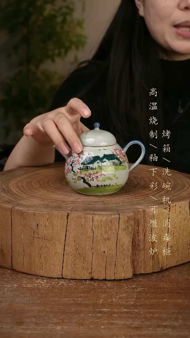 碗瓷景德镇手工手绘高温瓷釉下彩