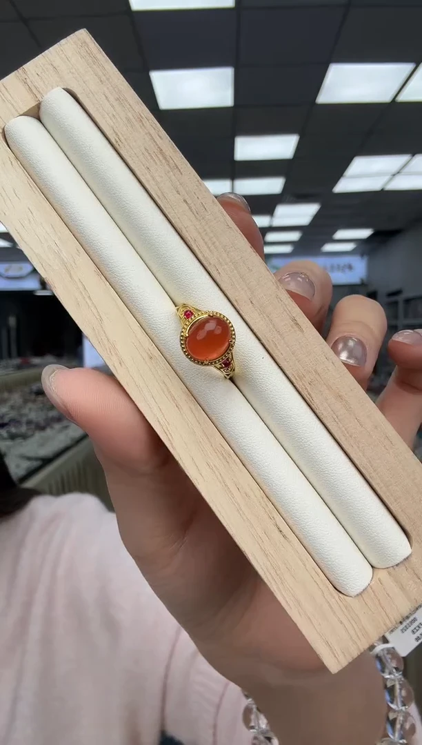 未镶嵌南红玛瑙戒指06