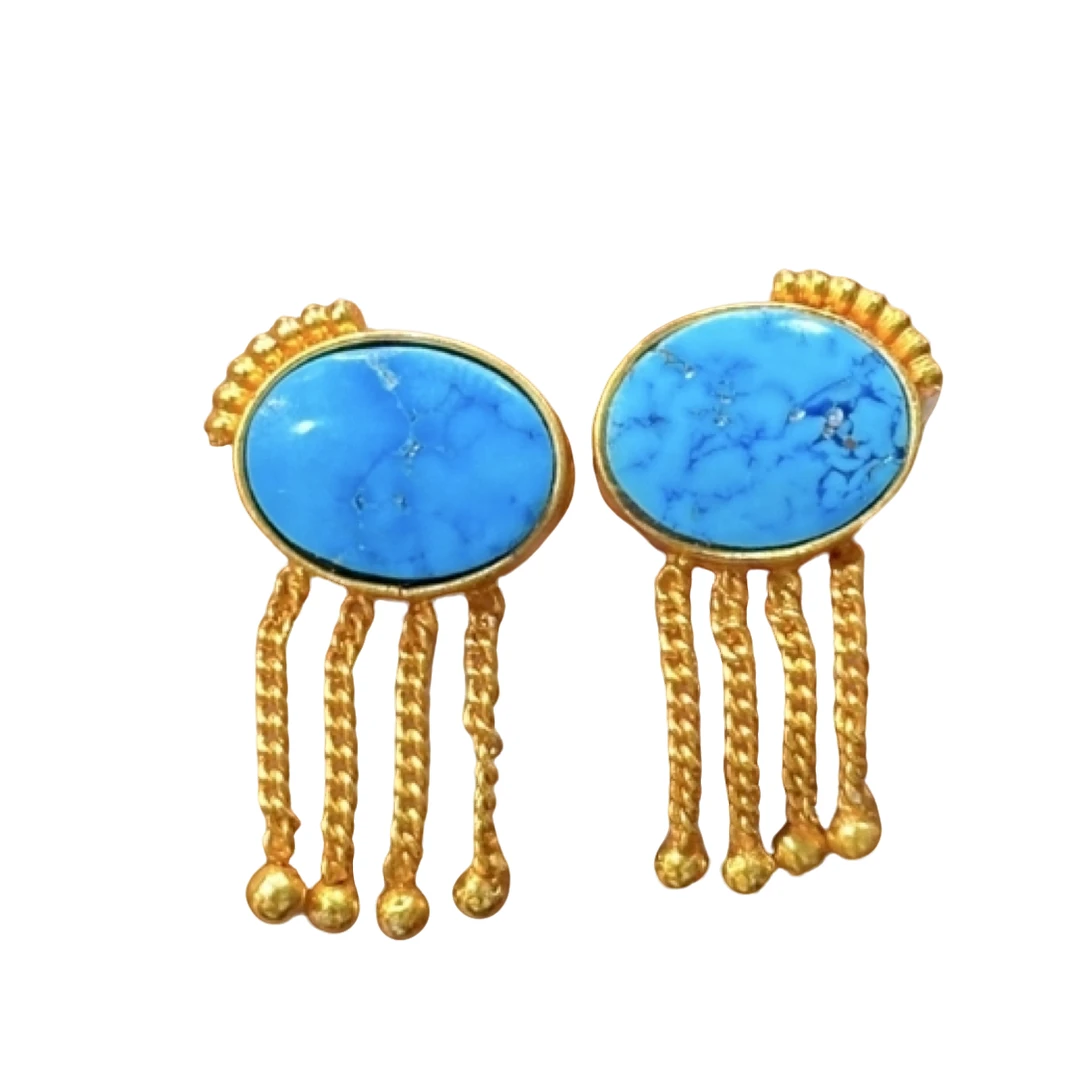 铜合金耳饰 新款高端定制款 耳环手工