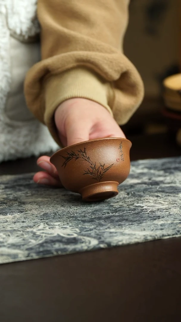 茶杯紫砂38号 宜兴紫砂原矿作品