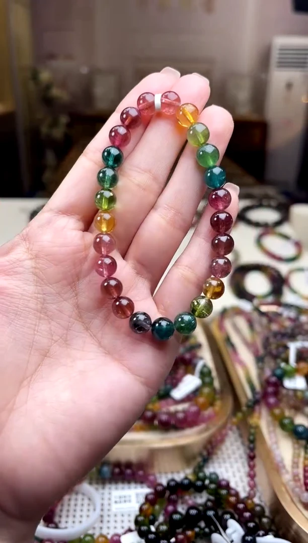 【闪购商品】、未镶嵌碧玺7mm+碧玺单圈多样性发货
