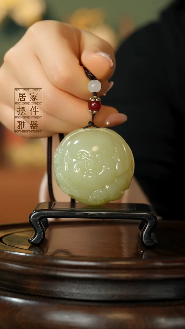 玉《笑脸弥勒》摆件