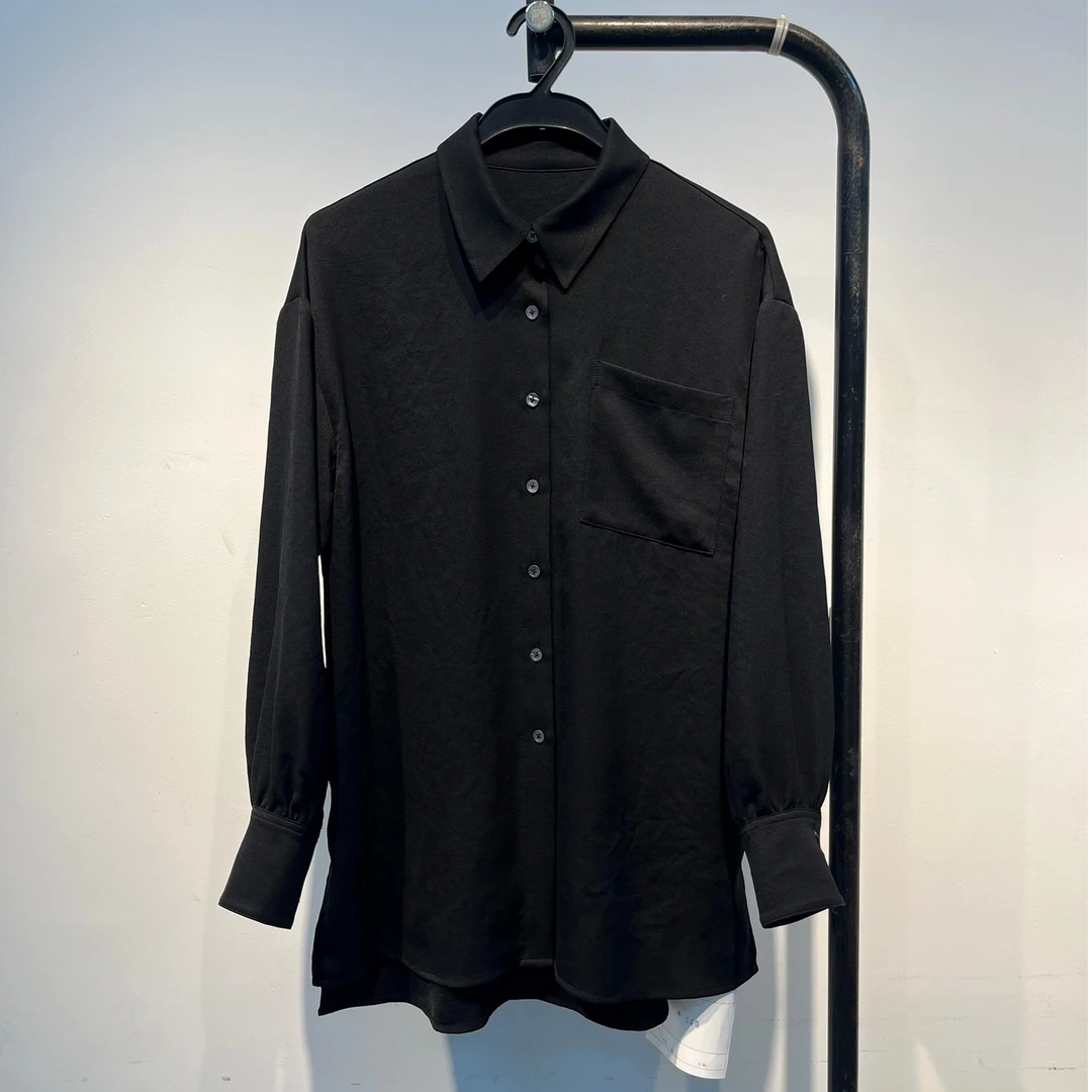 【深圳南油高货】轻奢休闲简约黑色衬衫  YC62FH5439