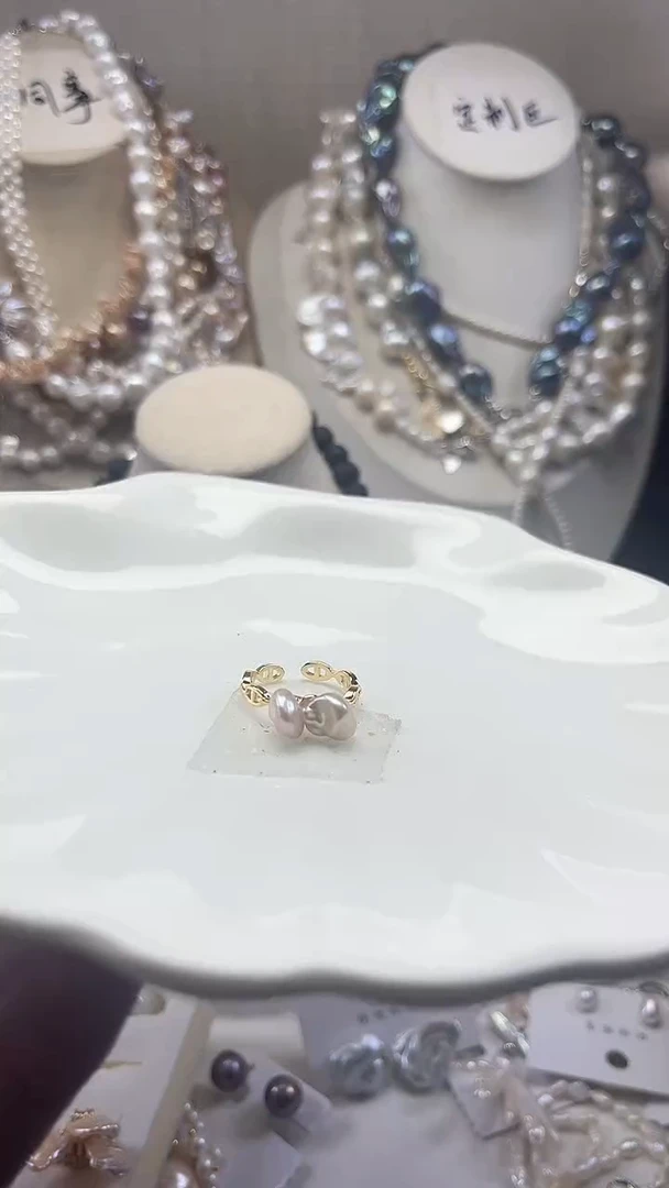 未镶嵌戒指淡水珍珠【纯恬珠宝】