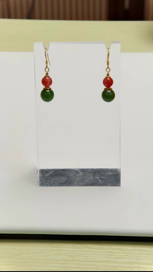 未镶嵌南红玛瑙耳饰 南红耳坠设计款  多样性发一