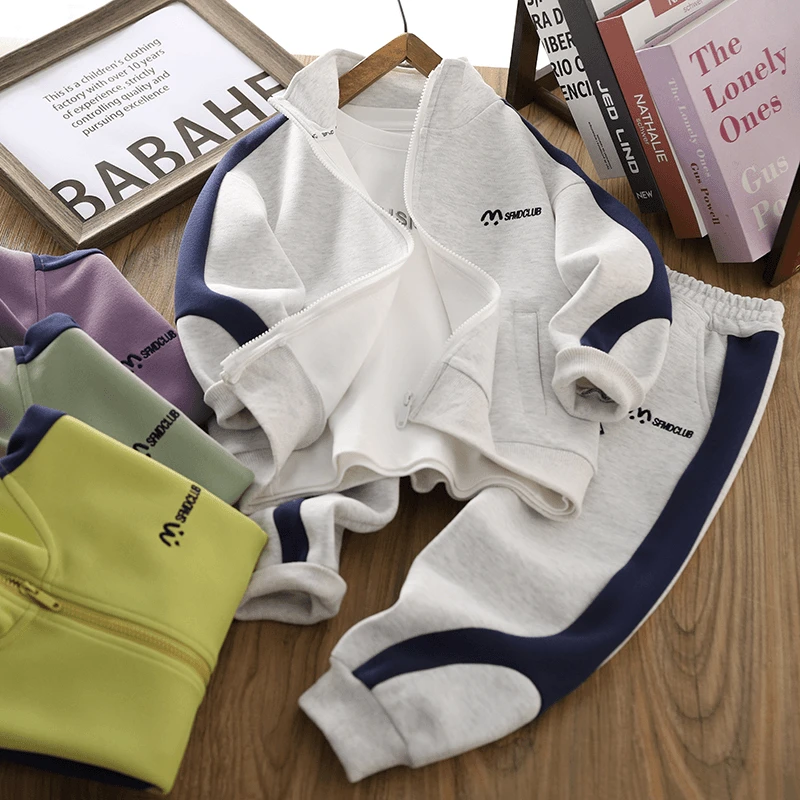 A男童春装套装2025新款儿童运动服春秋中大童两件套男孩裤子帅