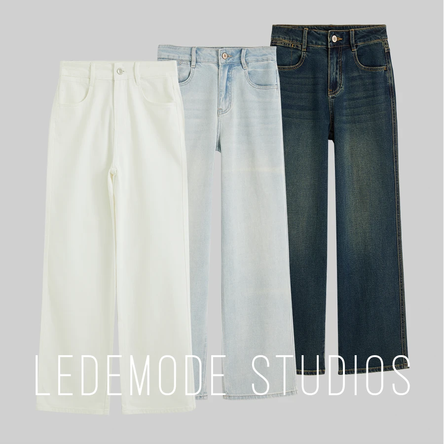 ULEDEMODE来末/日本进口三醋酸莫代尔新疆长绒棉牛仔裤*LM269