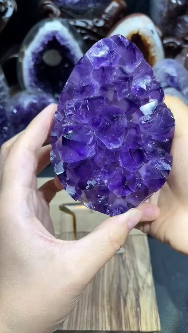 未镶嵌紫晶大型摆件（非配饰）101号龙蛋