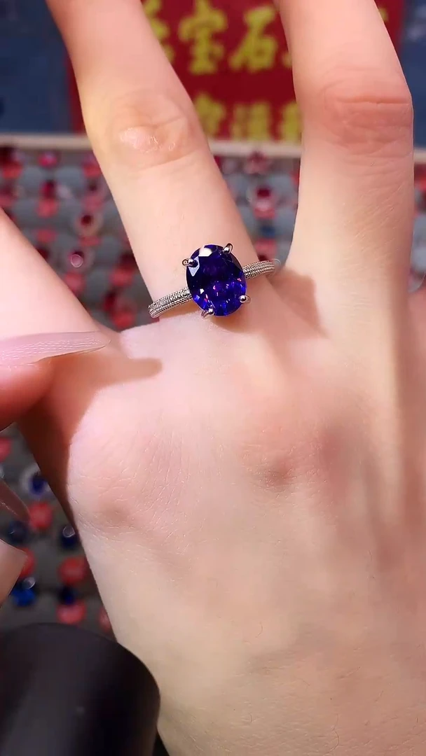 【闪购商品】紫晶戒指银S925镶嵌1111