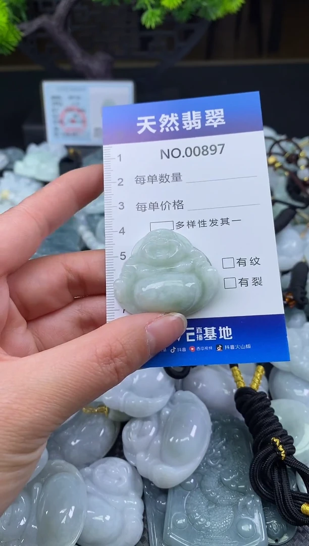颈饰未镶嵌翡翠天然缅甸翡翠897