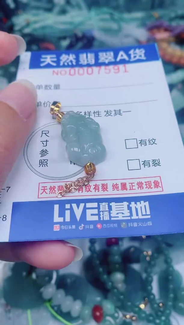 颈饰未镶嵌翡翠00007591