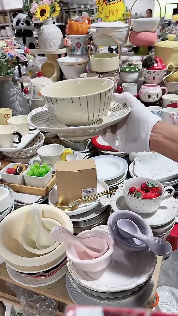 碗2件套 高脚盘和面碗 微瑕凑满20元包邮