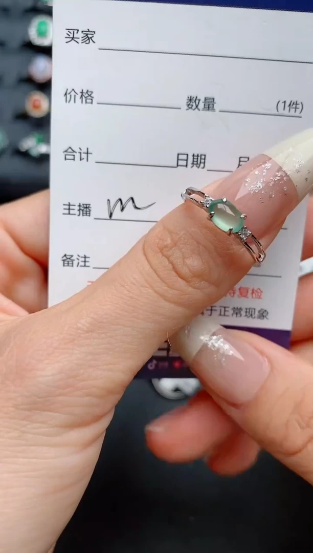 【闪购商品】翡翠戒指银S925镶嵌.............