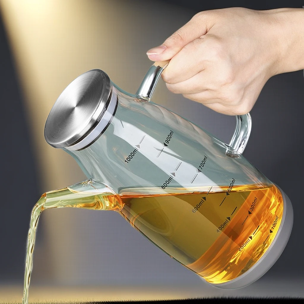 油壶厨房专用家用不挂油油罐厨房用品油壺2024新款装油瓶大号Y169