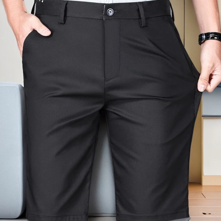 8915商务休闲中裤薄款夏季休闲裤潮流韩版夏款中裤