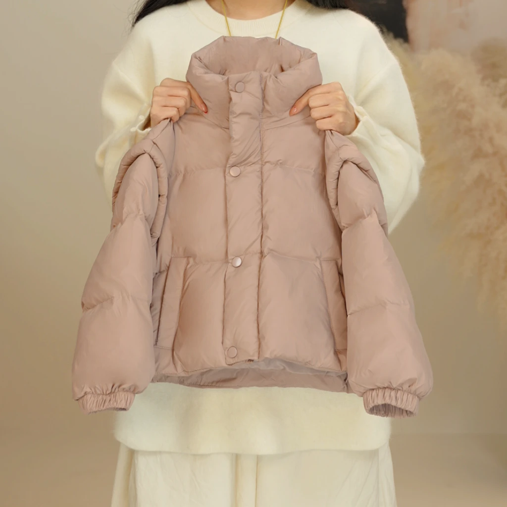 现货【seven kids】冬装韩版极寒双倍充绒白鸭绒羽绒服外套2024女童