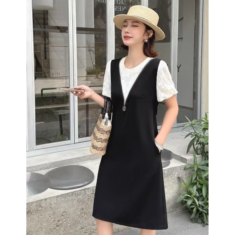 妮子严选夏季新款减龄洋气时尚款连衣裙2527