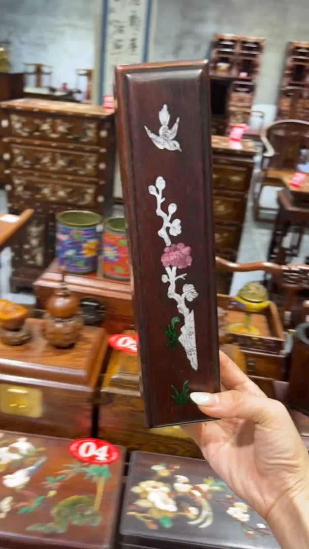 木线香盒 线香盒 鸟