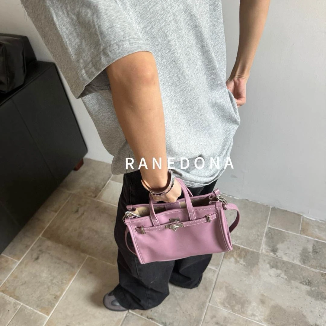 芝麻集】SK-62789-薰衣草RAIN.CUN休闲时尚百搭腋下斜跨轻奢女包