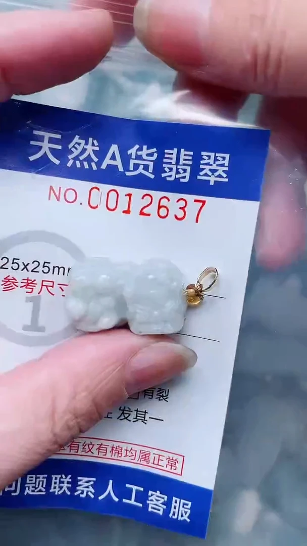 翡翠未镶嵌吊坠(不含链)1