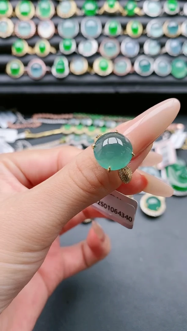 【闪购商品】翡翠戒指银S925镶嵌1111111