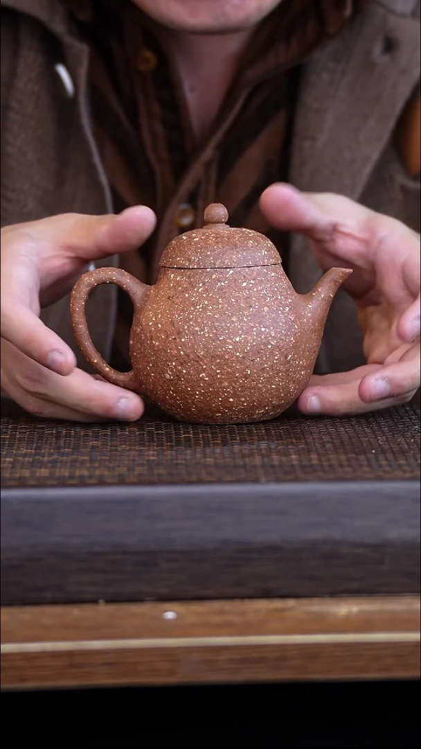 茶壶紫砂宜兴手工原矿紫砂壶001里面开裂