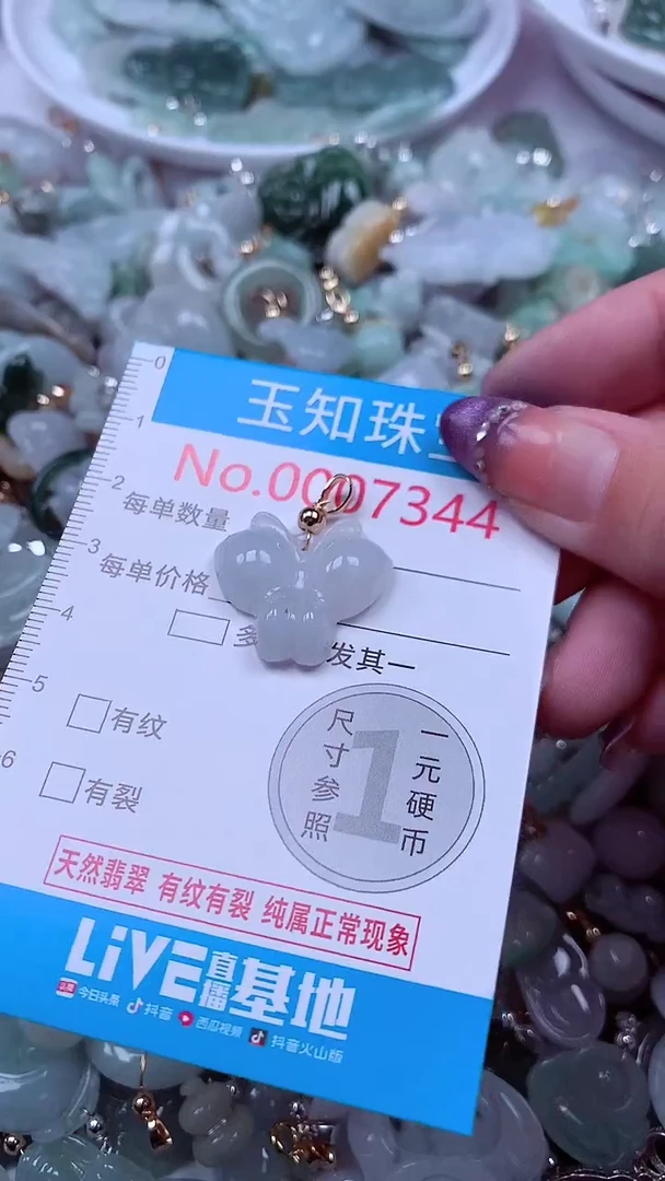 翡翠未镶嵌吊坠(不含链)7344