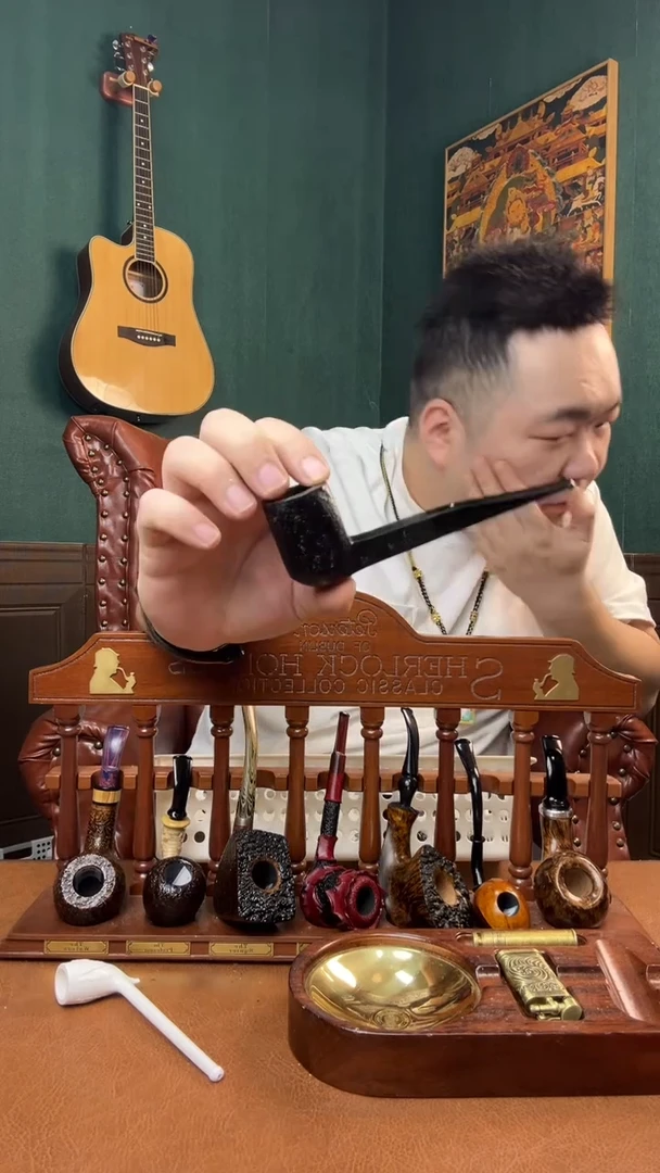 石楠木木雕款意大利进口石楠木烟斗