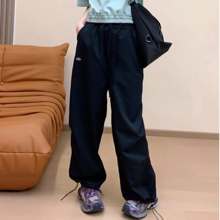 【韩系，工装裤】休闲时尚显瘦织带工装长裤