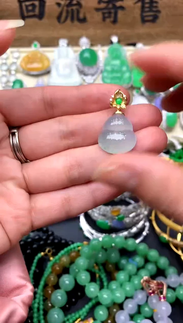 【闪购商品】翡翠颈饰18K金镶嵌173-中国好珍宝