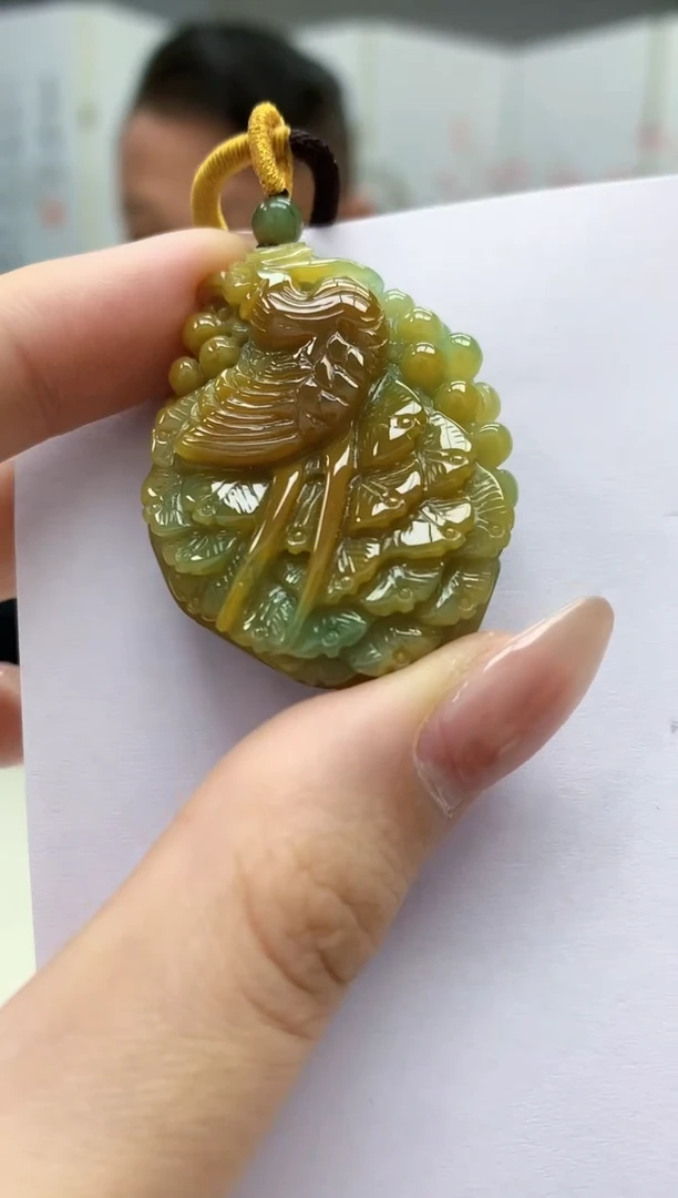 【闪购商品】定制翡翠未镶嵌4969jw-毛货挂件71