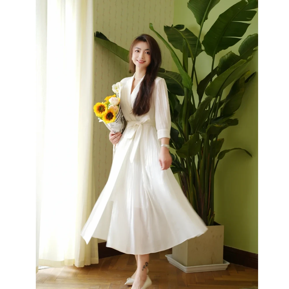 【高定】ELLASSAY歌力思25夏新款桑蚕丝真两件连衣裙女EWF352Y12500