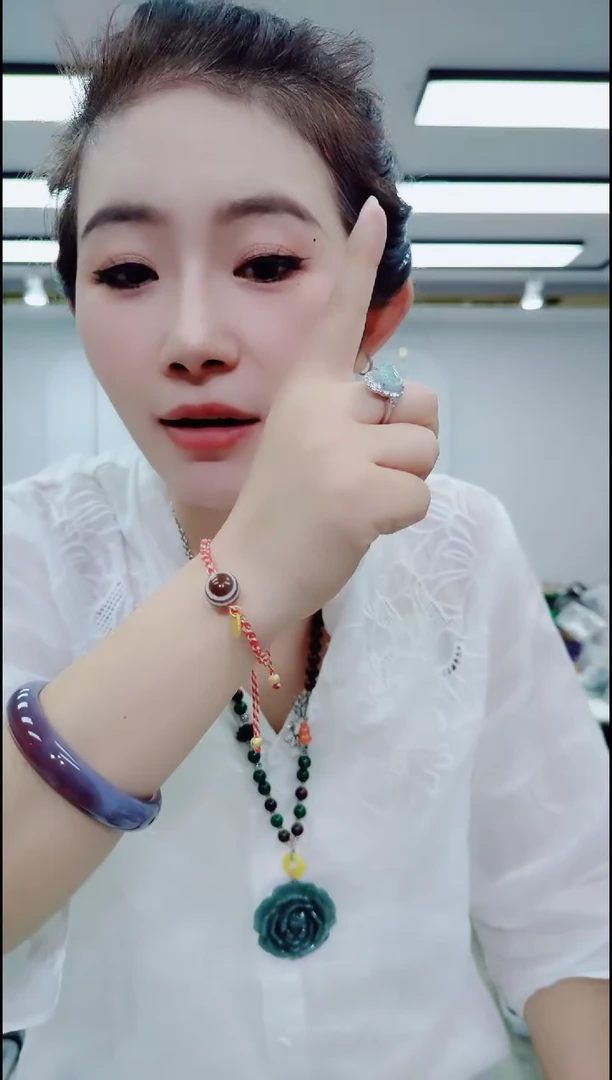 玛瑙/玉髓手链合金3172一眼老珠手链