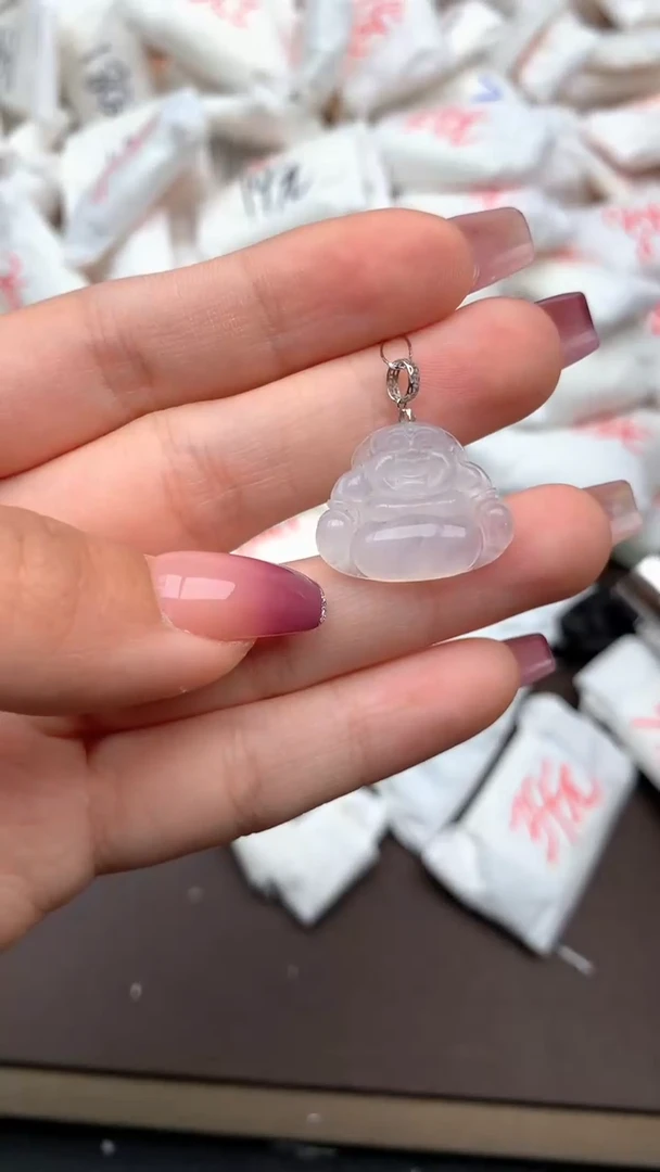 【闪购商品】翡翠挂件18K金镶嵌—