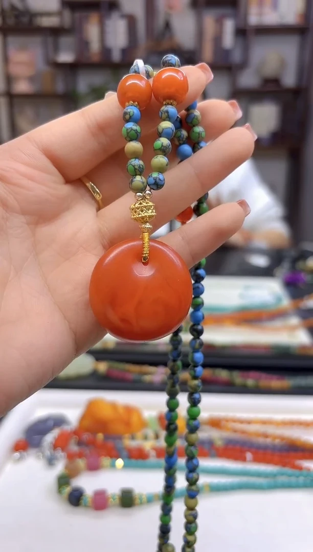 【闪购商品】蜜蜡毛衣链未镶嵌M12