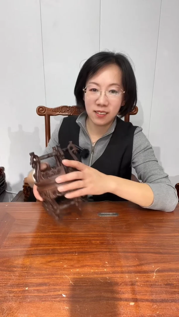 木鸡翅木龙角几2个12*14*10