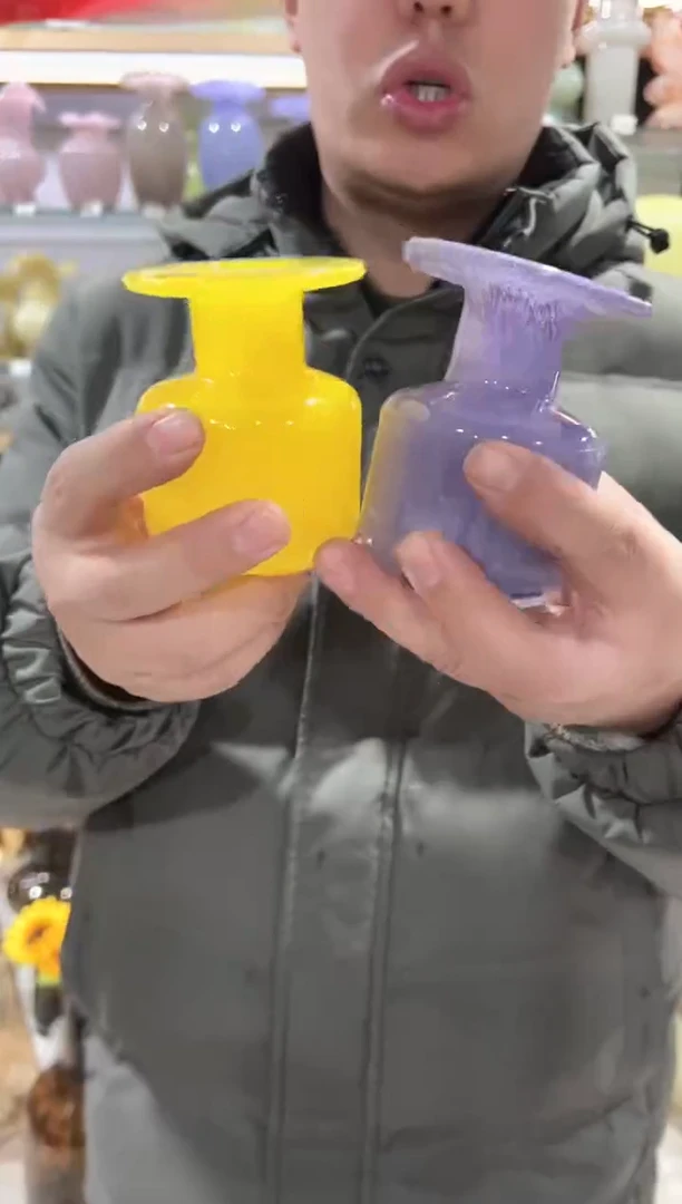 【闪购商品】无铅玻璃黄色紫色微瑕