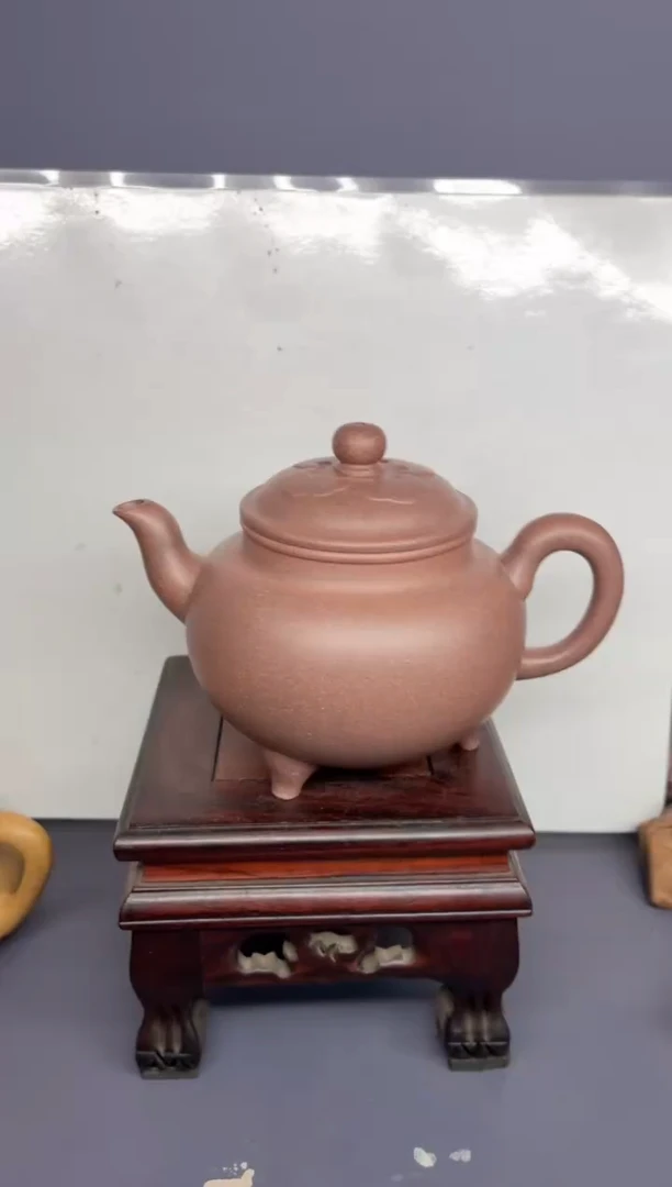 茶壶紫砂桃花泥 大彬如意