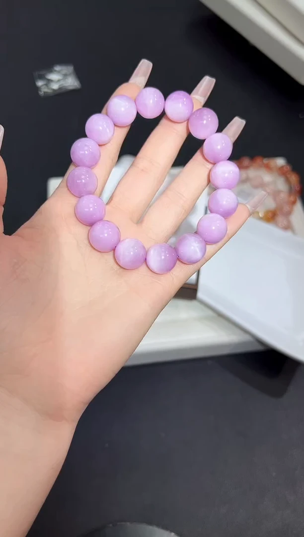 【闪购商品】锂辉石手串未镶嵌16n多样性发其一/1条默认微瑕