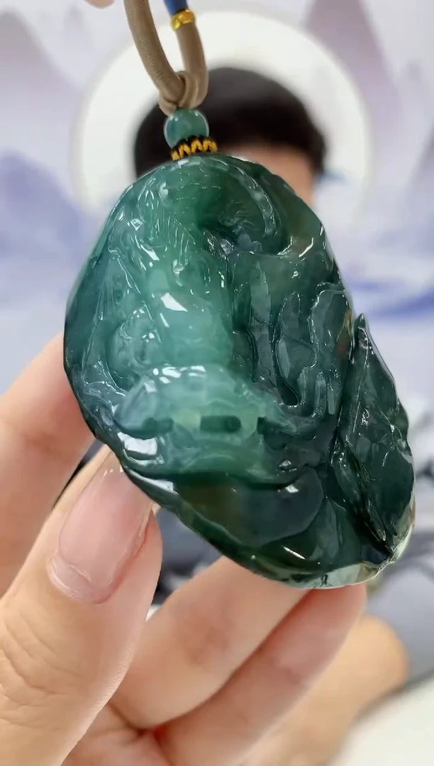 【闪购商品】定制翡翠未镶嵌4917kk-毛货挂件29