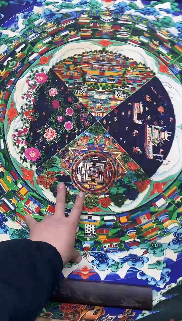 卷轴画精品挂饰 唐卡坛城