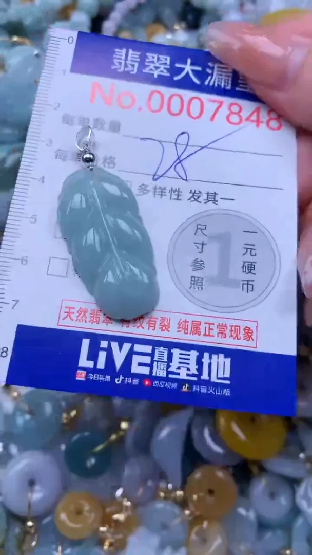 翡翠未镶嵌吊坠(不含链)7848