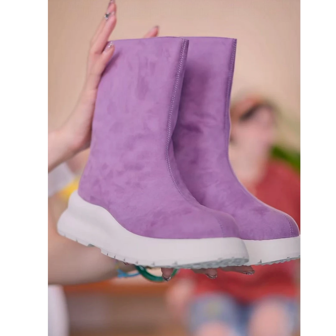 真皮短靴 百搭 舒适