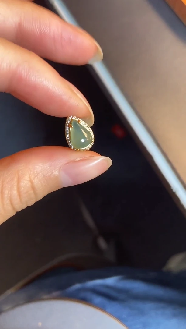 吊坠(不含链)银S925镶嵌翡翠1